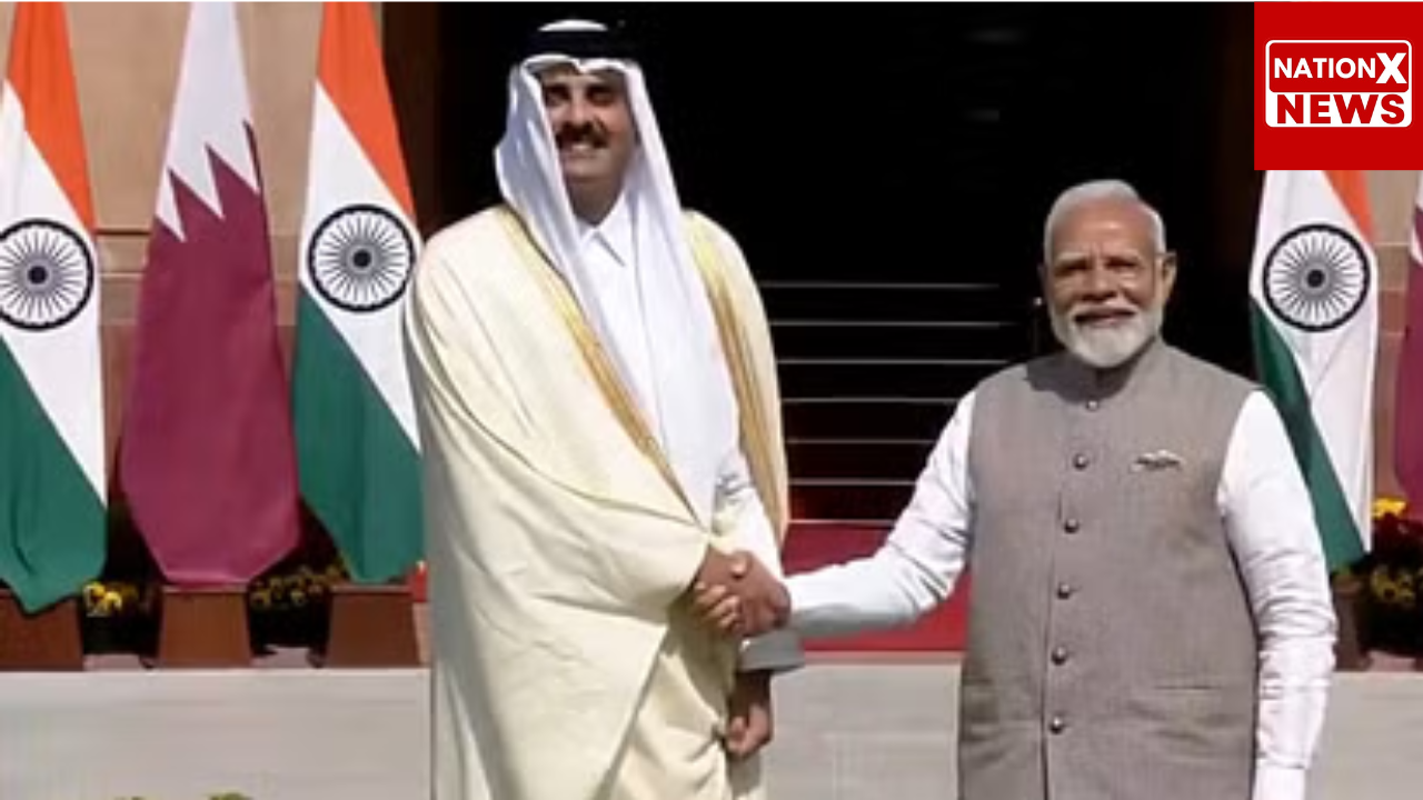 अमीर कतर: राष्त्रापति भवन में कतर रिच से एक शानदार स्वागत है, हैदराबाद हाउस में पीएम मोदी के साथ एक महत्वपूर्ण बैठक
